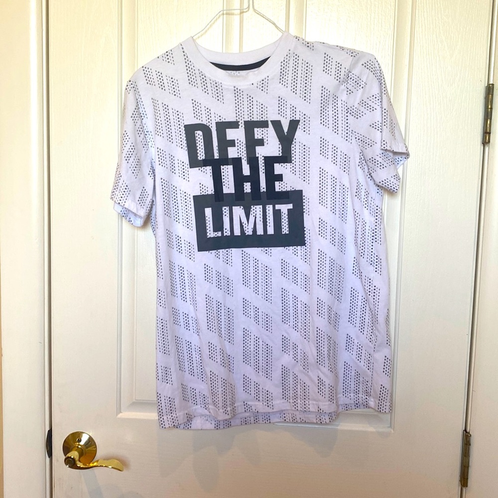 White defy the limit shirt
